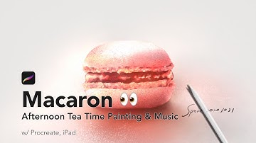 Berry Macaron with Procreate｜Dessert Digital Painting