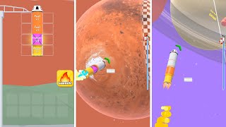 Build Your Rocket 🚀👩🏻‍🚀🚀 Mobile Gameplay Android iOS | Hyper Casual Games screenshot 5