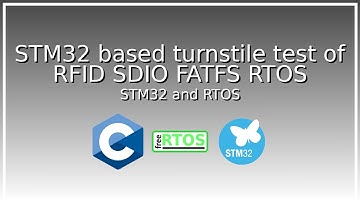 STM32  based turnstile test of RFID SDIO FATFS RTOS