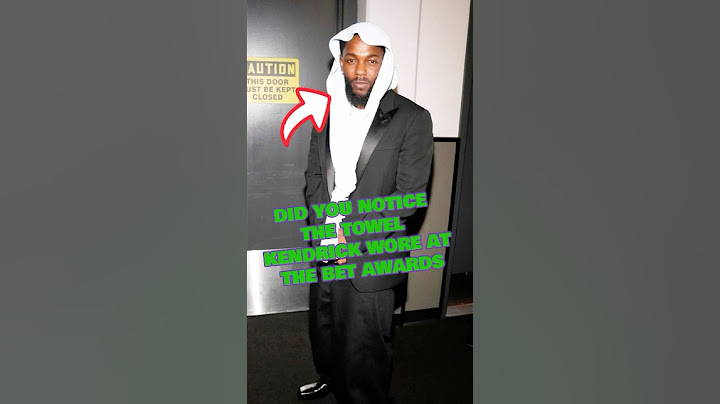 Did you notice the towel Kendrick wore at the BET Awards ?#kendricklamar #rapper #hiphop #fyp