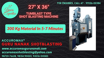 Tumblast 27x36 Shot Blasting Machine