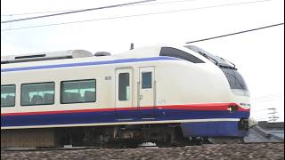 特急しらゆき2号新井行き【4K】E653系H201編成信越本線上り52M