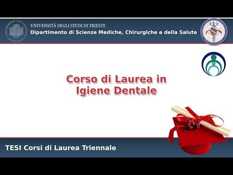 Sessione di Tesi di Laurea in Igiene Dentale 06/11/2018 (pomeriggio)