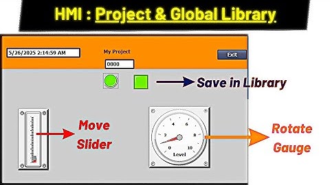 Peoject and Global Library in HMI | TIA Portal HMI Tutorial