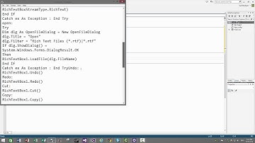 Visual Studio 2013 - VB - NotePad Guide