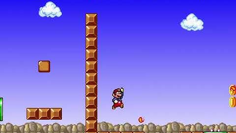 Mario Worker  Letter Worlds Series v1.05 by TheMarioVariable - World M game-play