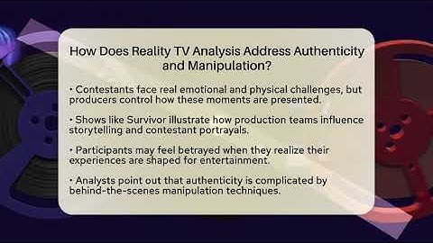 How Does Reality TV Analysis Address Authenticity and Manipulation? | The Reality Radar