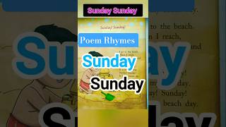 Sunday Sunday Baby Rhymes, English Rhymes Song, Poem For Kids