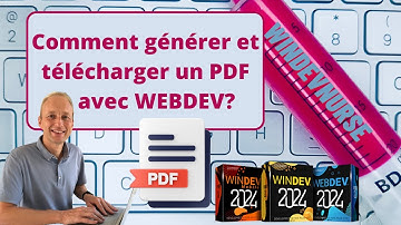 227.TUTO WINDEV/WEBDEV Comment générer et télécharger un PDF avec webdev?