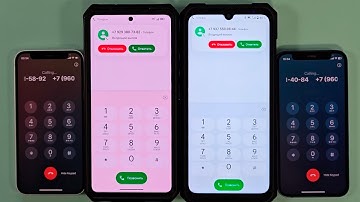 two Big to small incoming call Ulefone Armor 28 Ultra to Cubot KingKong X Pro to two iPhone 12 mini