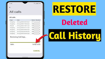 How to Recover Deleted Call Logs | Restore Call History 