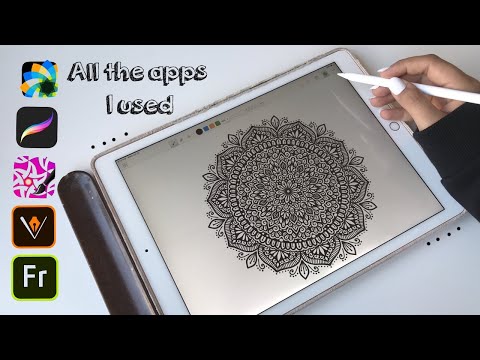 My fav apps to draw mandala and zentangle artworks