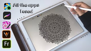 My fav apps to draw mandala and zentangle artworks screenshot 2