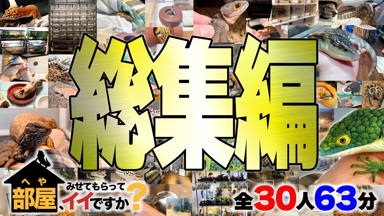 【30人一気見！】人の爬虫類部屋ルームツアー！部屋見せてもらってイイですか？総集編