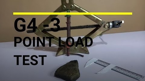 G4-3 POINT LOAD TEST_SEAA/SKAB 2012 - GROUP 24