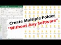 Create Multiple Folders At Once Using Batch File