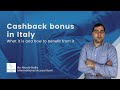Cashback Bonus in Italy: What is it and how to get benefit from it?