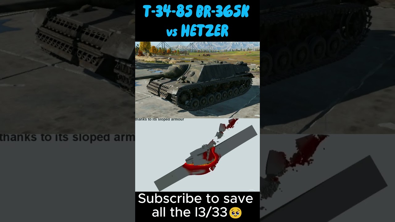 War thunder vs real life armor #44 | T-34-85 BR-365K vs HETZER 