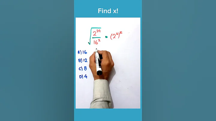 Solving a nice square root exponent math problem #shorts #maths