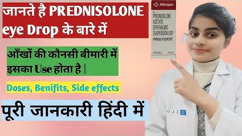Side effects of prednisolone eye drops after cataract surgery
