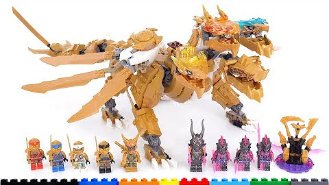 LEGO Ninjago Lloyd's Golden Ultra Dragon review! L...