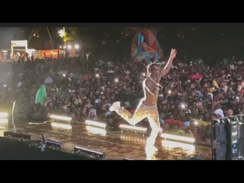 Naira Marley made Fans go Wild with Soapy performance at Afro Nation