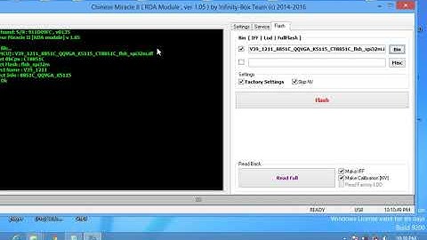 how to flash CoolSand,RDA with infinity CM2