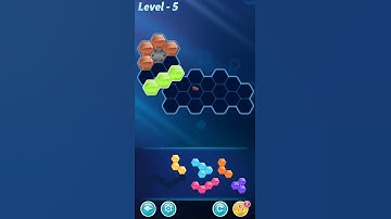BLOCK! Hexa Puzzle! 7 Holic Level 5 (Rotate) - Lösung Solution Walkthrough