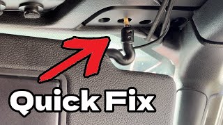 Jeep Wrangler Visor Fix keeps popping out repair by Jeep Creep 76 views 1 month ago 2 minutes, 16 seconds
