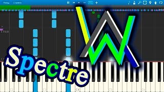 Alan walker - spectre [piano tutorial] synthesia