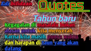 Pesta kembang api di malam tahun baru,, Quotes tahun baru