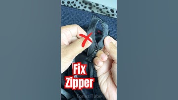 How to Fix or Repair Zipper Problem Not Close Properly #zipper #hacks