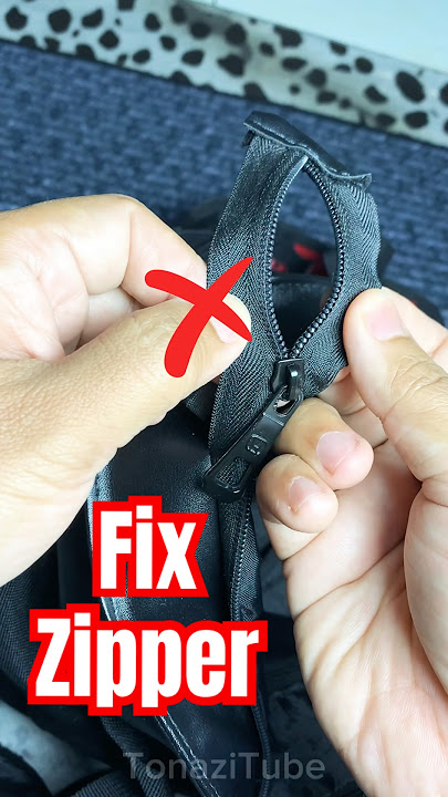 How to Fix or Repair Zipper Problem Not Close Properly #zipper #hacks