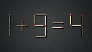 Move Only 1 Stick To Make Equation Correct Matchstick Puzzle 194