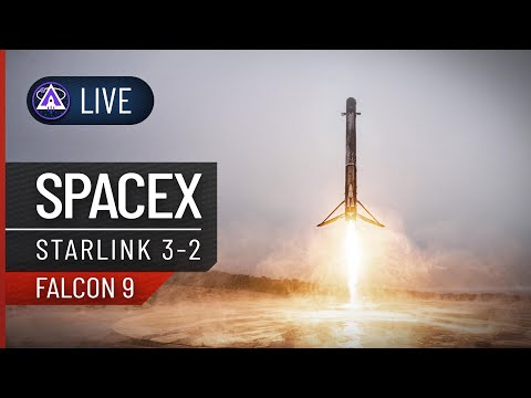 REPLAY LIVE ? LANCEMENT FALCON 9 DE SPACEX : STARLINK 3-2 (FR) !