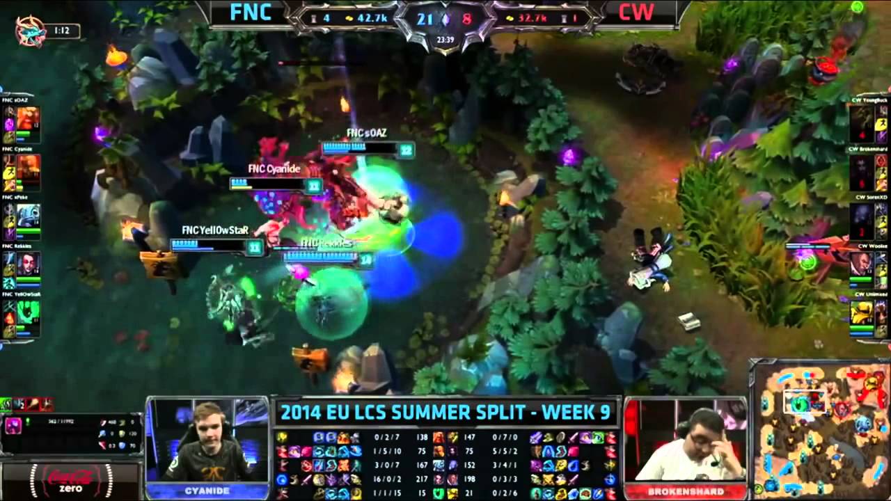 LCS Highlights Fnatic vs Copenhagen Wolves Week 9 EU Summer 2014 FNC vs CW S4 W9D1G3 Season 4