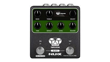 NUX - NDD7 Tape Echo Emulator Pedal on synth (the boss RE-2 destroyer)
