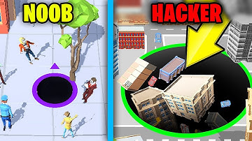 NOOB vs PRO vs HACKER - Hole.io
