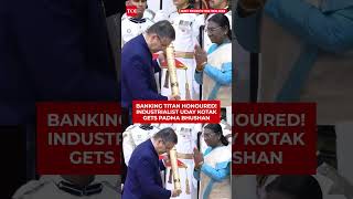 Industrialist Uday Kotak Receives Padma Bhushan For Contribution To Trade & Industry#padmaawards2026
