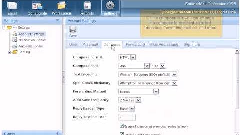 How to change your settings in SmarterMail.avi