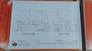 LONGITUDINAL  AND CROSS SECTION DRAWING///RIOWARD PASAY