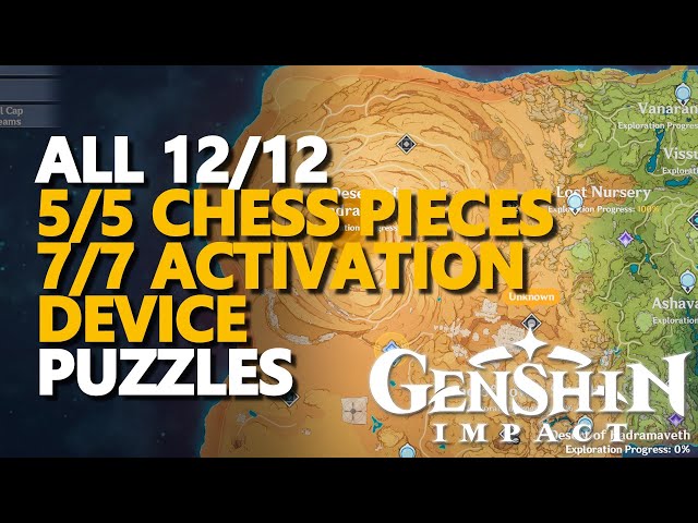 All Activation Device Locations for Chess Pieces