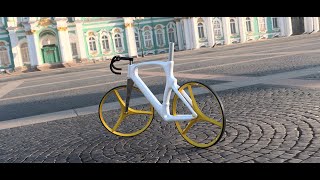 Cycle Frame in Fusion 360 | Sculpting | POWER STROKE screenshot 5