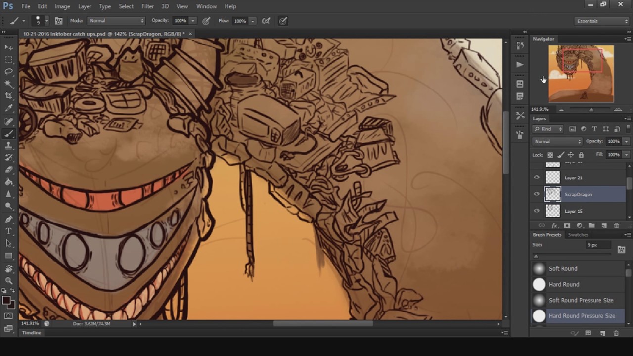 Paranatural Speedpaint: Max & Scrap Dragon