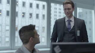 Mr Robot First Conversation With Tyrell Wellick - Bonsoir Elliot Scene