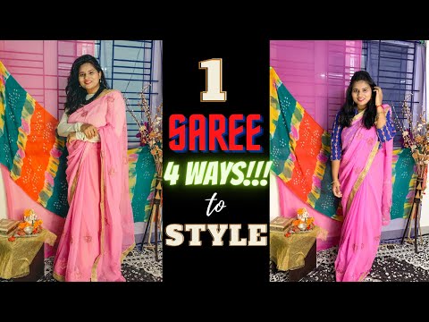how to wear 1 saree in 4 different styles #diwalispecial2020 Day 7