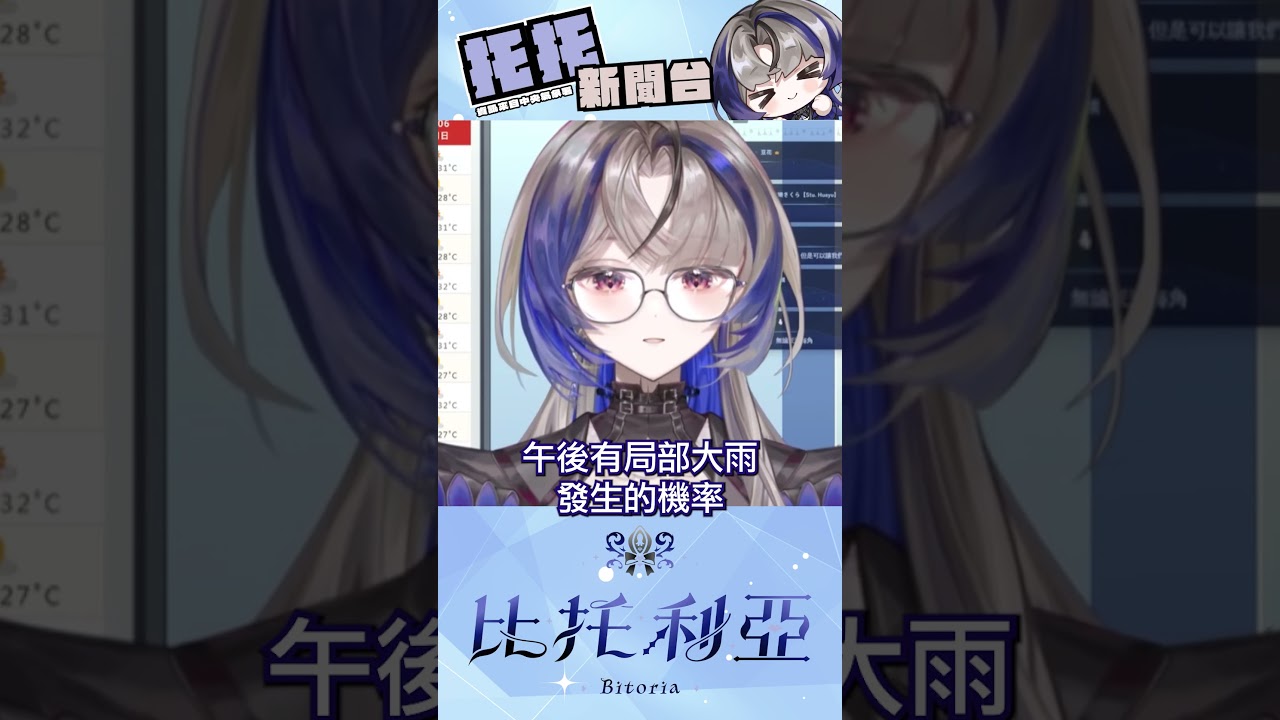 9月4日天氣小提醒🌧️ ✧ #台V #台灣Vtuber #新聞vtuber #新聞 #氣象 #shorts 縮圖
