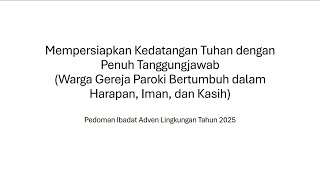 Sosialisasi Pedoman Ibadat Adven 2025   Umat