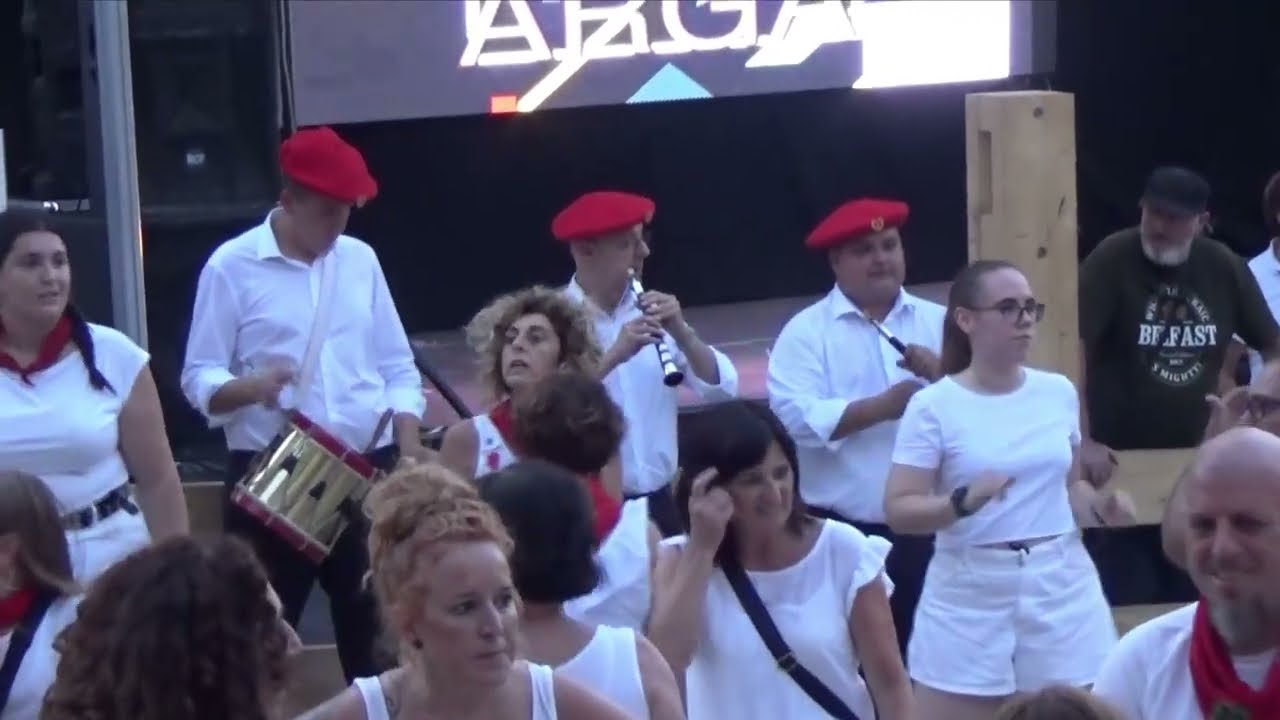 Gaiteros de Estella. Fiestas de Miranda de Arga, 2024. Bailables populares