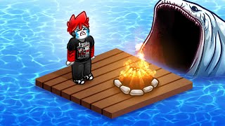 Roblox : Survive on a Raft 🌊 I survived on a raft in the middle of the ocean, all alone!!!